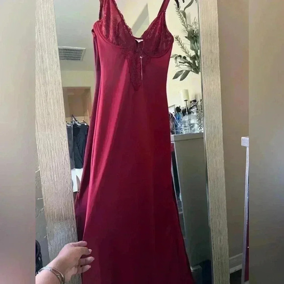 POPILUSH Shapewear Dress Lace Slip Split Maxi - NWT - Picture 6 of 12